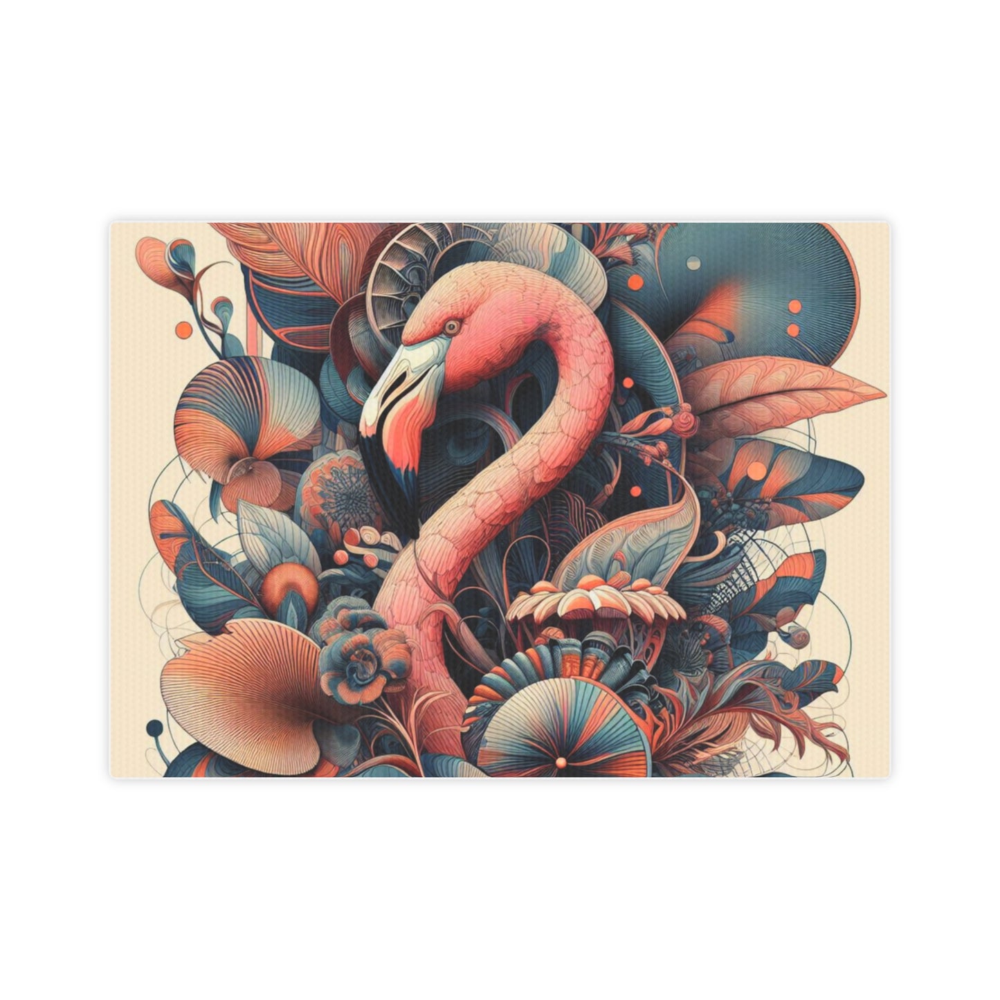 Tropical Flamingo Pastel Poster