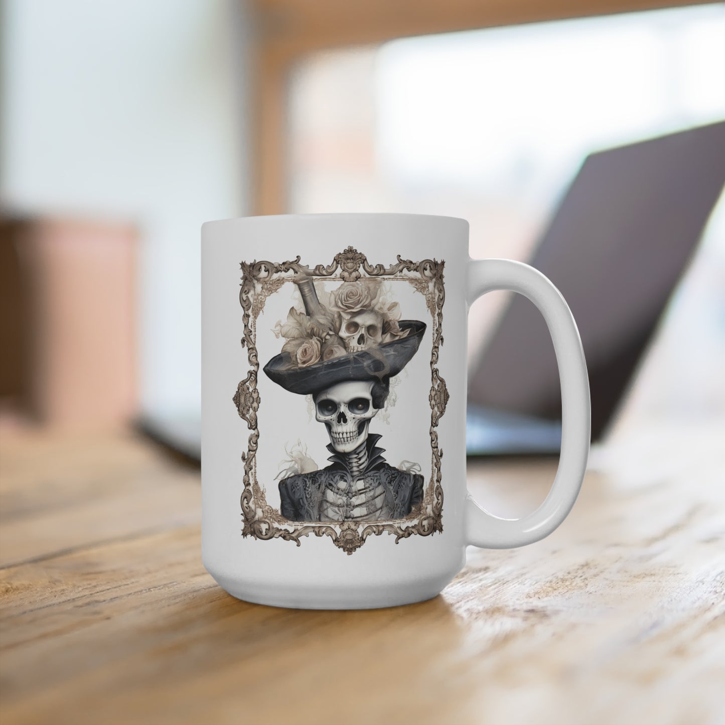 Spooky Skull Vintage Frame Prince Mug