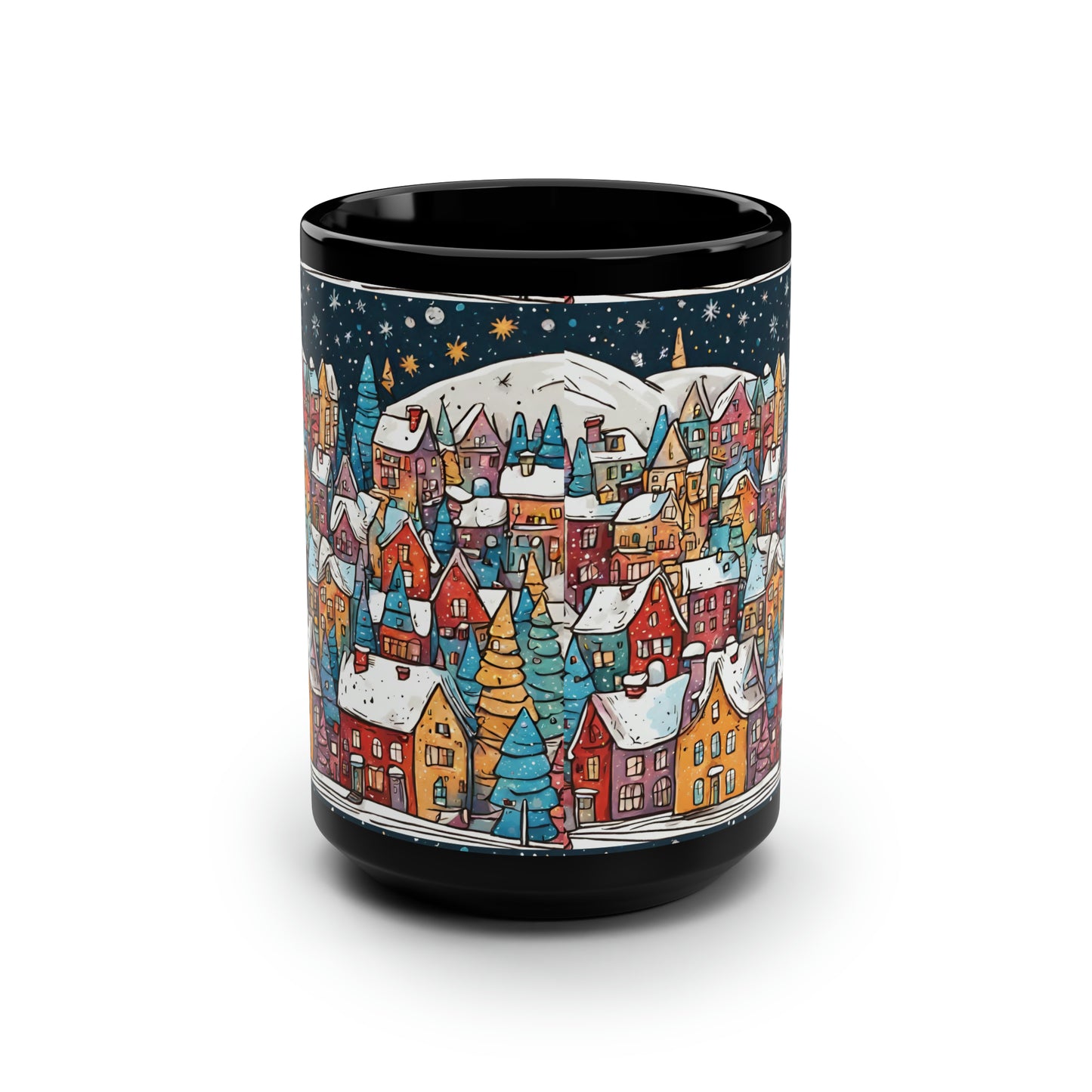 Scandinavian Christmas Town Mug