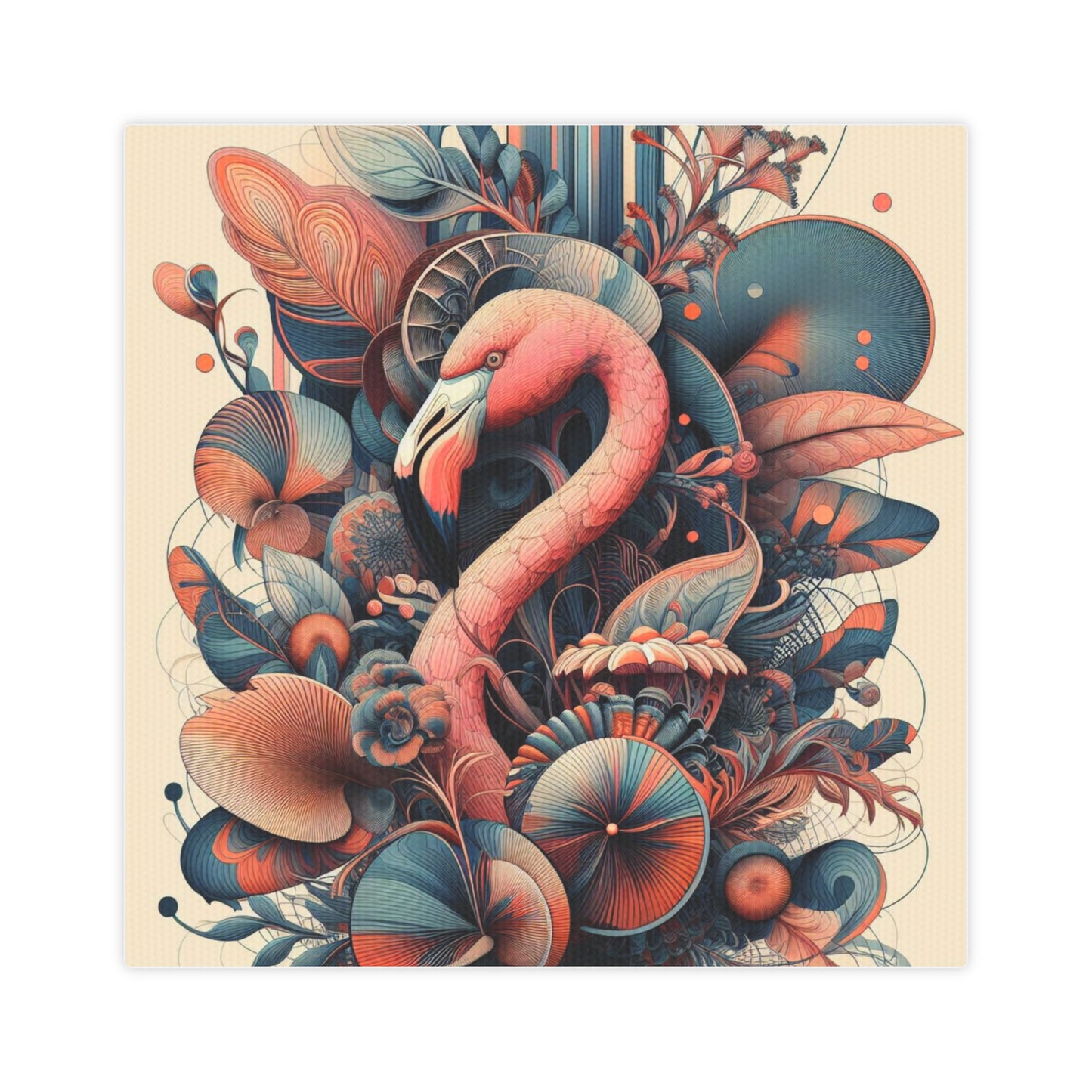 Tropical Flamingo Pastel Poster