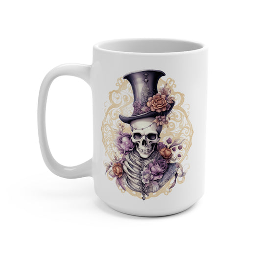 Skull Roses Halloween Mug