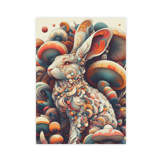 Bright Rabbit Canvas Poster