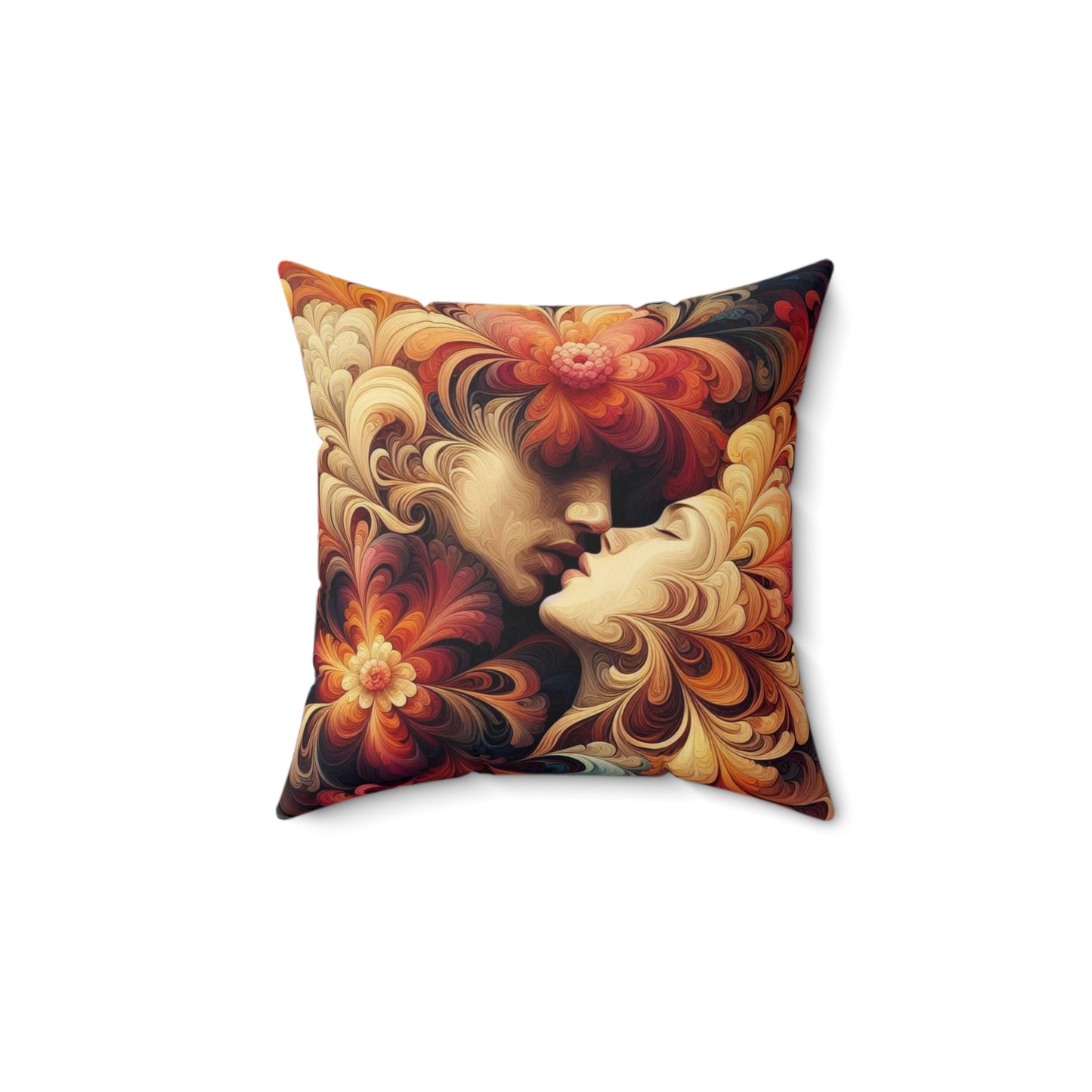 Flower Lovers Spun Square Pillow