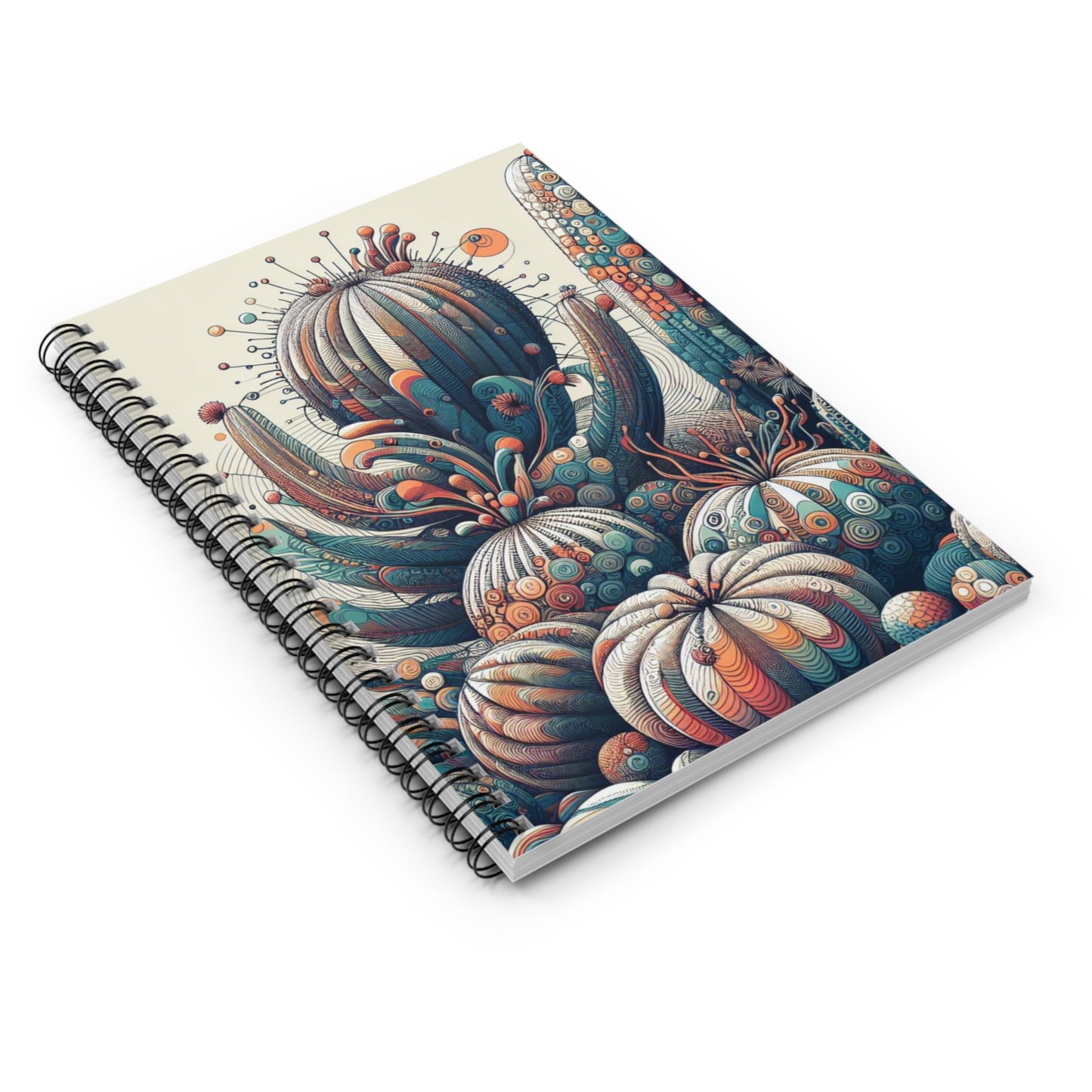 Colorful Cactus Spiral Notebook - Vibrant Design