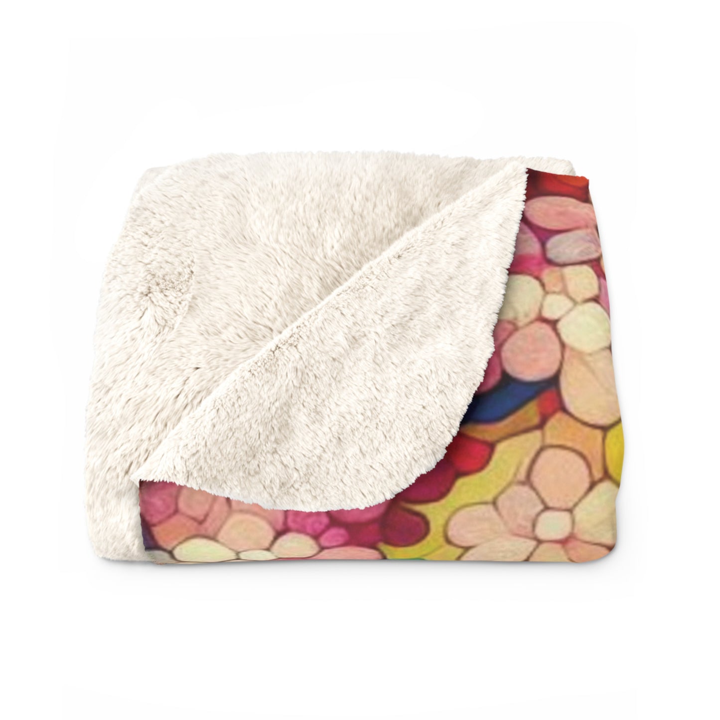 Cherry Blossom Sherpa Blanket