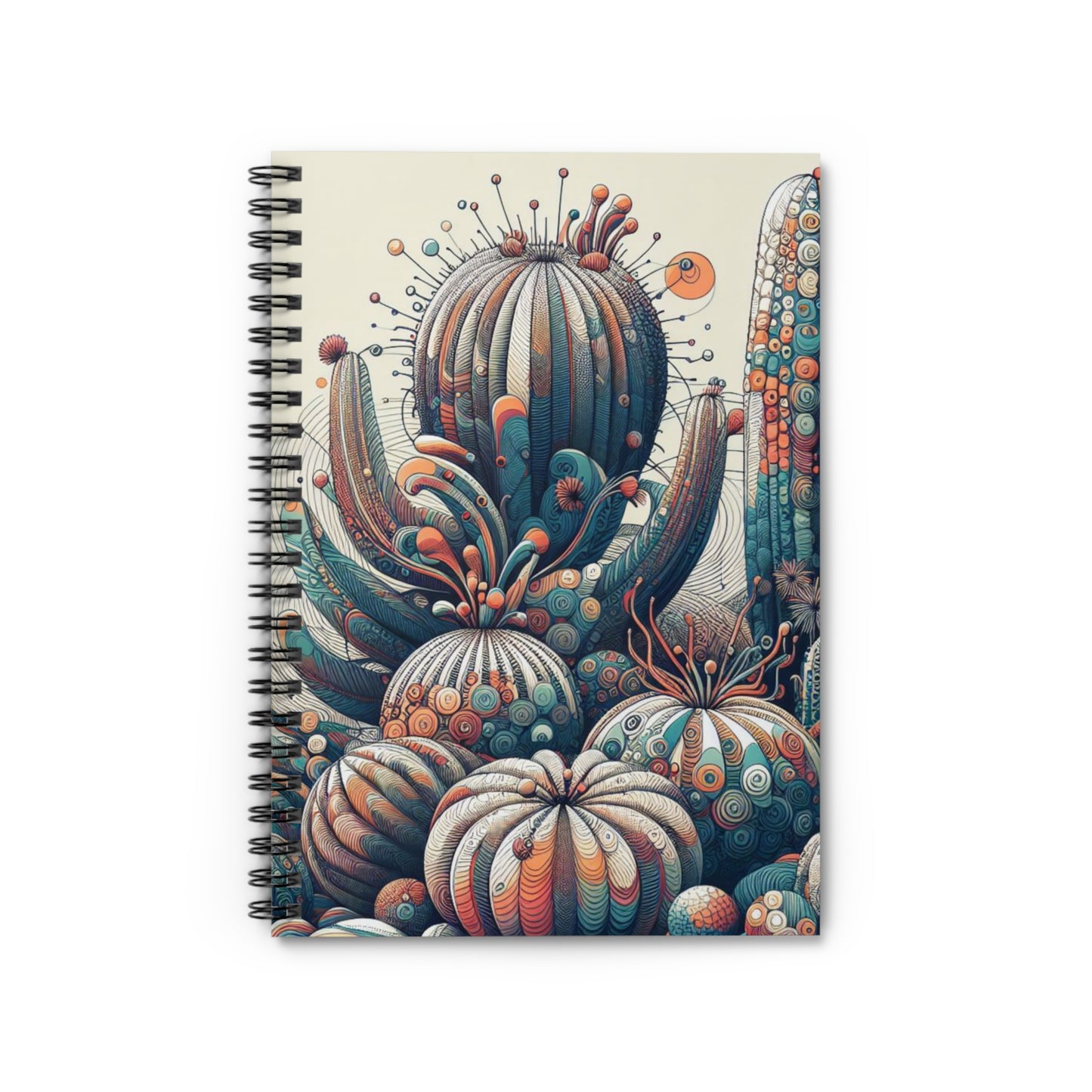 Colorful Cactus Spiral Notebook - Vibrant Design