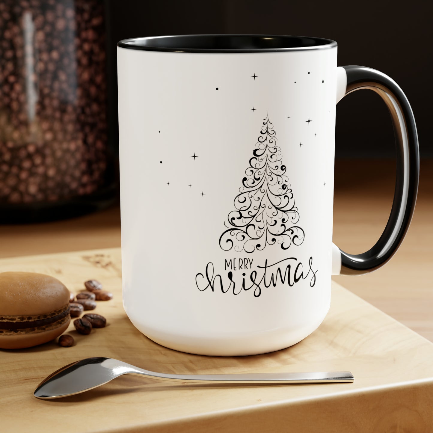 Merry Christmas Two-Tone Mug