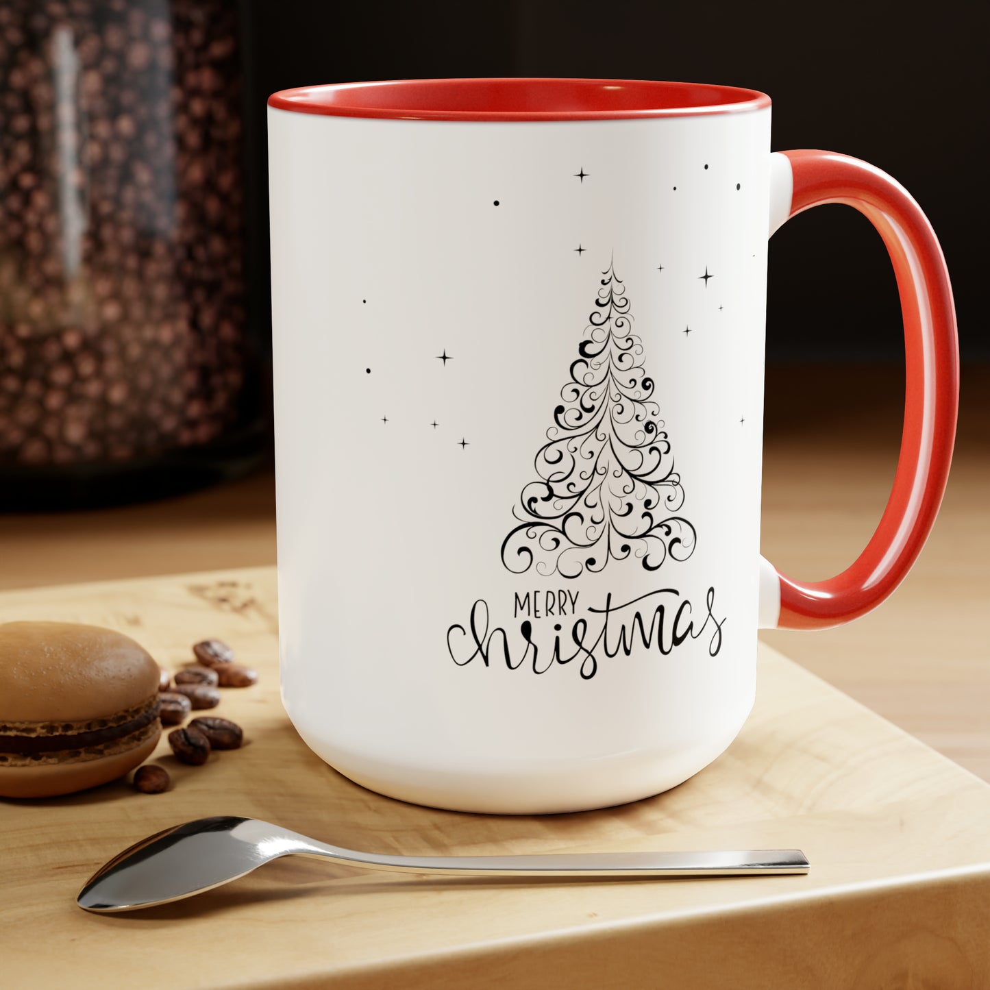 Merry Christmas Two-Tone Mug