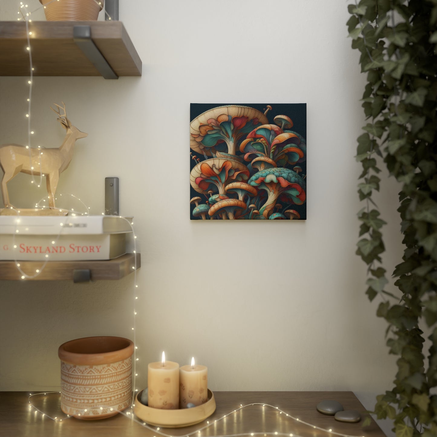 Fantastic Mushroom Canvas Poster