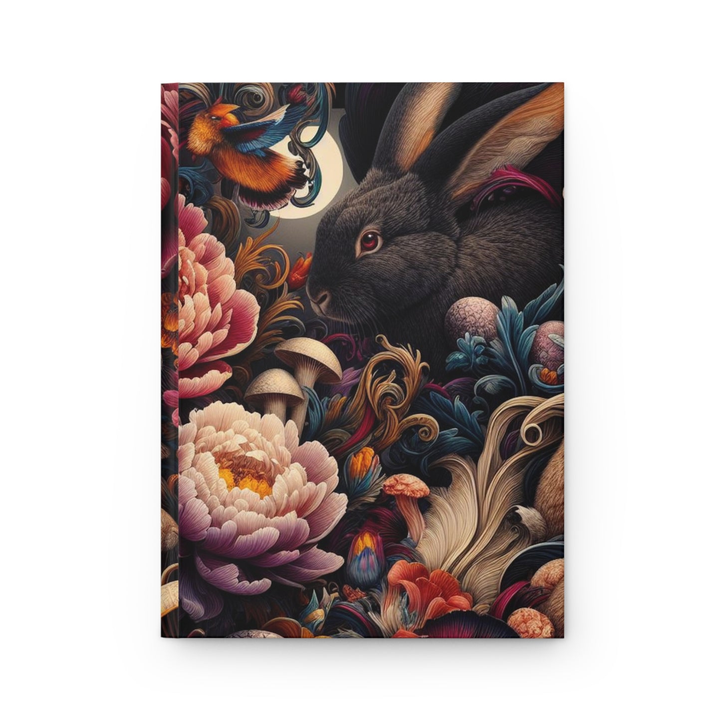 Floral Bunny Journal - Matte Hardcover Design