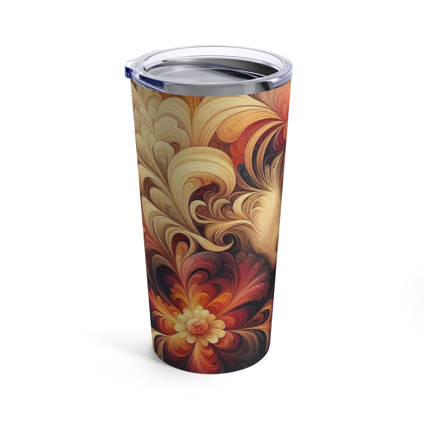 Lovers Kiss with Flowers Tumbler