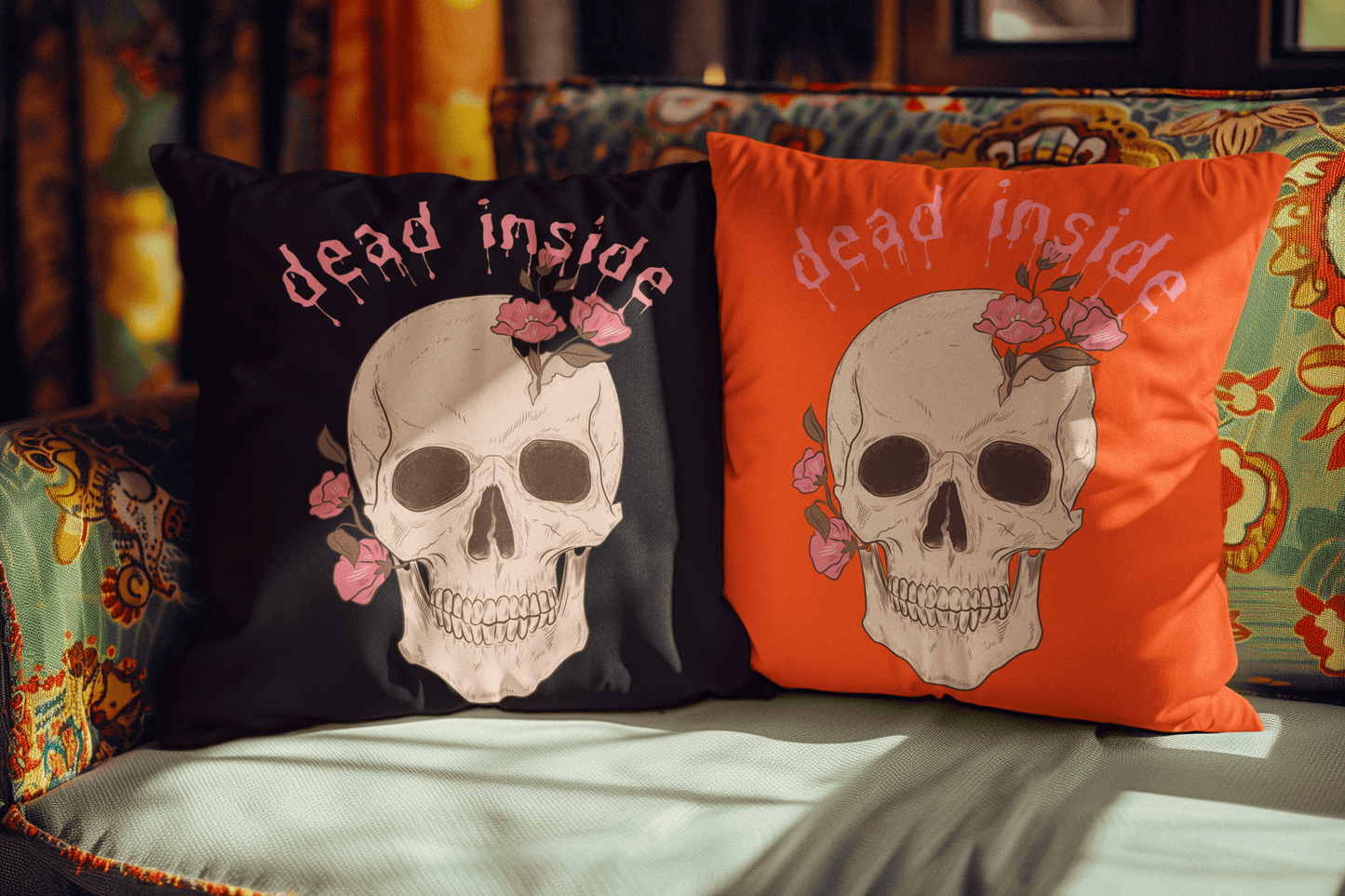 Spooky Halloween Pillow (black)